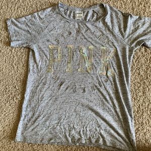 Gray Victoria’s Secret T-shirt
